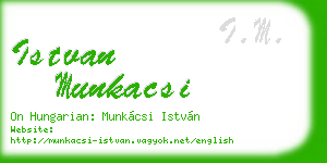 istvan munkacsi business card